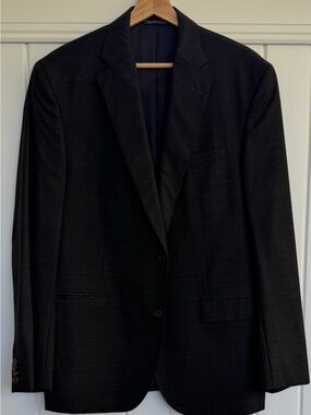 Jack Victor 44 R Men's Charcoal Patterned Blazer - Classic Tailored Blazer 🇨🇦